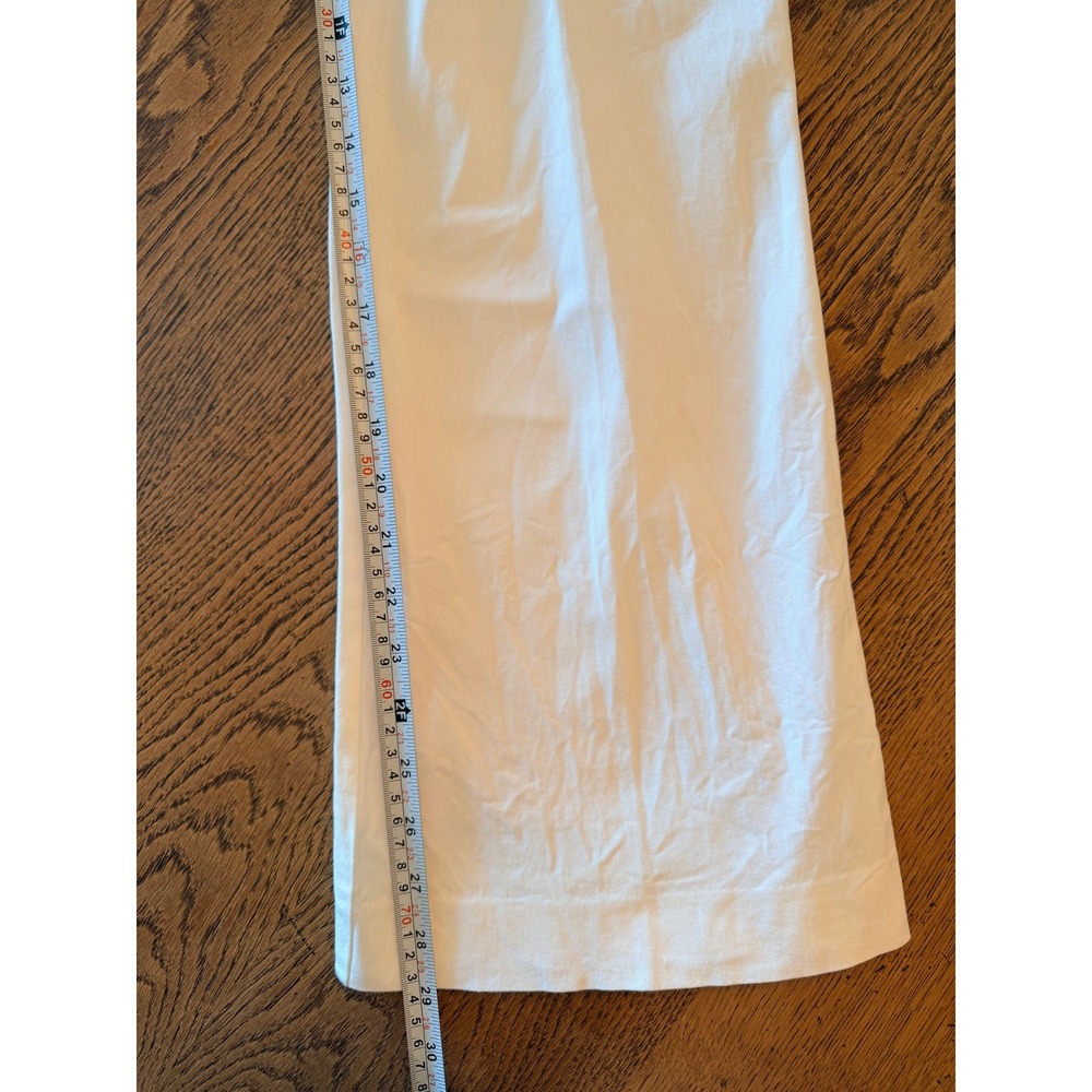 VTG Y2K Victoria's Secret Body‎ by Victoria The Kate Fit White Wide Leg Pants 8 - Picture 7 of 7